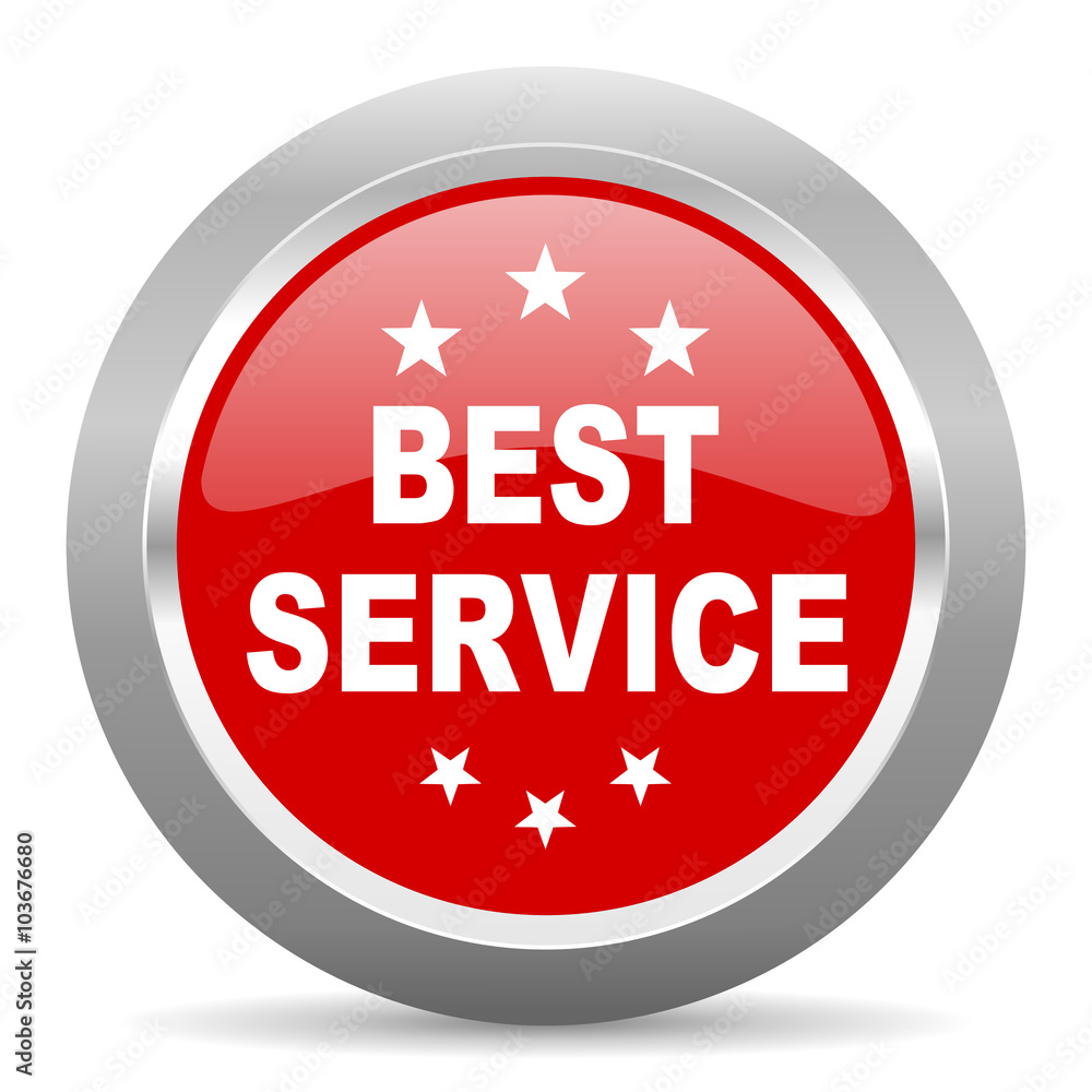 best service red metallic chrome web circle glossy icon best service red metallic chrome web circle glossy icon