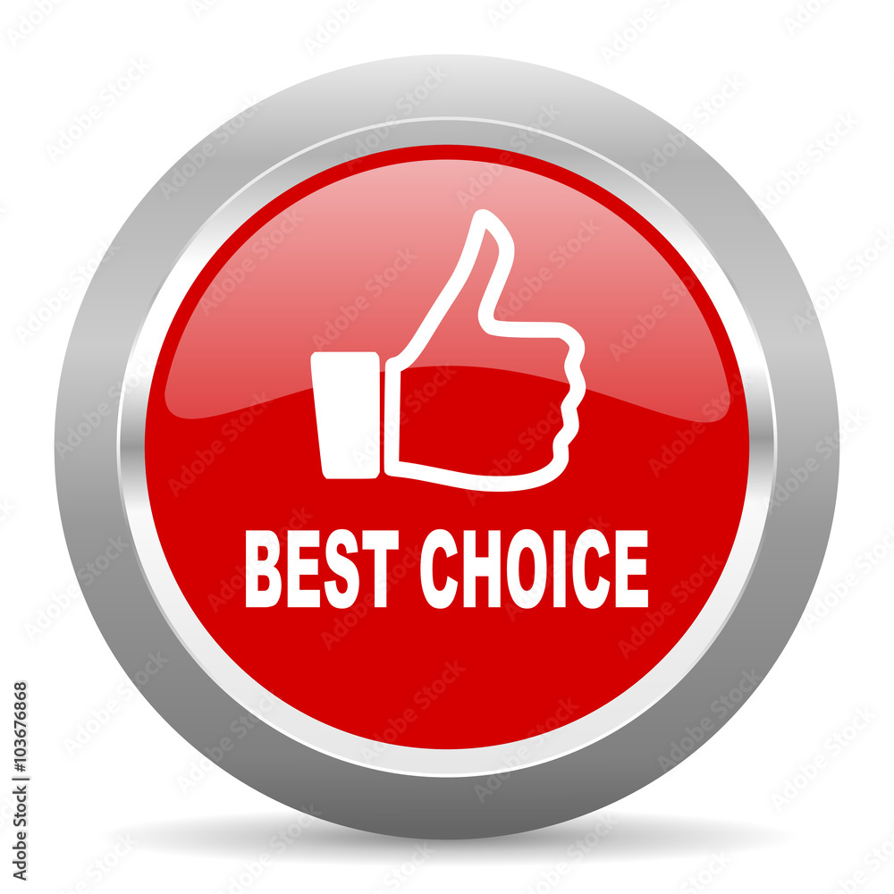 best choice red metallic chrome web circle glossy icon best choice red metallic chrome web circle glossy icon
