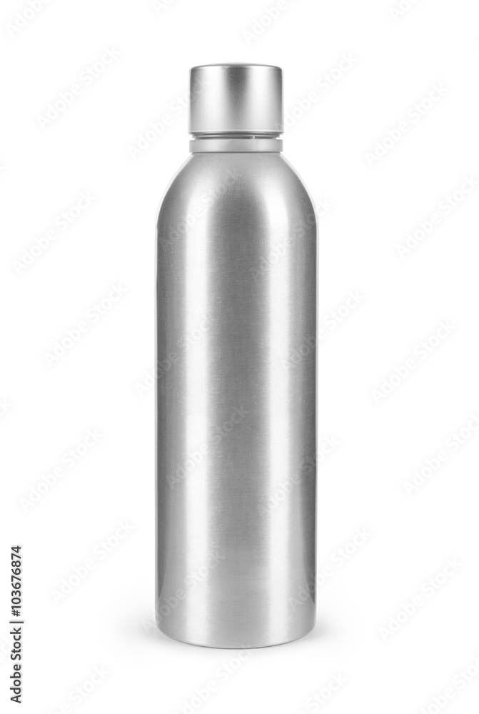 Metal bottle isolated on white background Metal bottle isolated on white background
