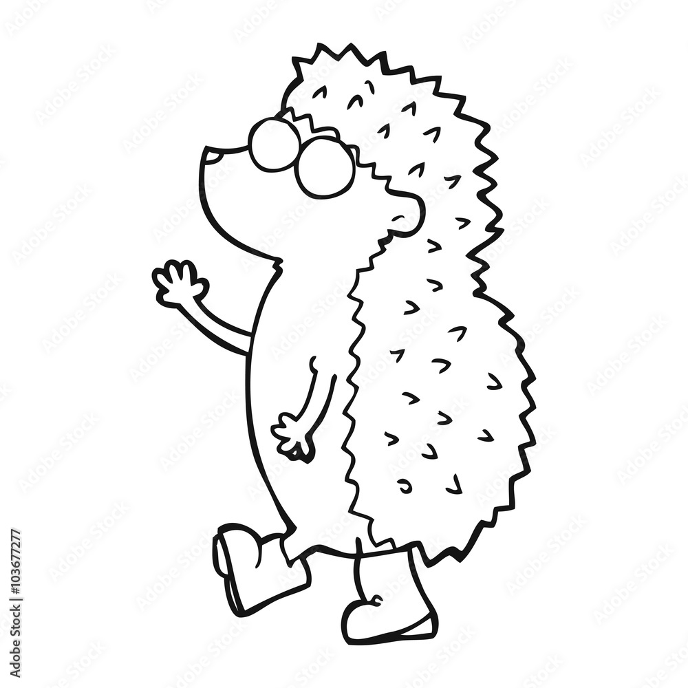 cute black and white cartoon hedgehog cute black and white cartoon hedgehog