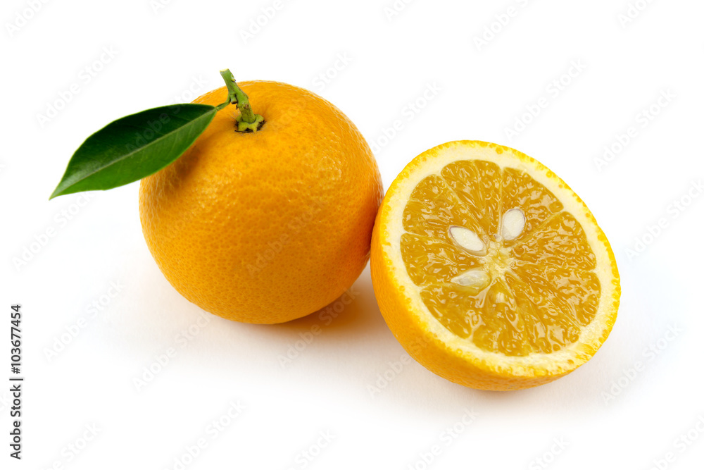 Orange fruit isolated on white background
Orange fruit isolated on white background