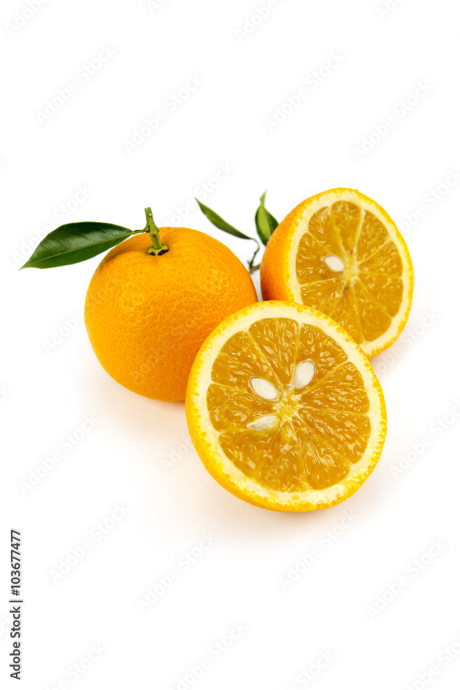 Orange fruit isolated on white background
Orange fruit isolated on white background