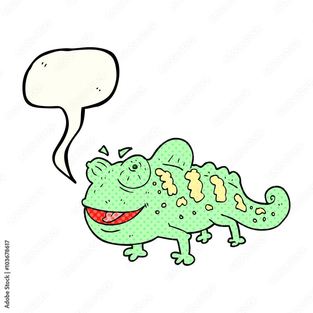 comic book speech bubble cartoon chameleon comic book speech bubble cartoon chameleon