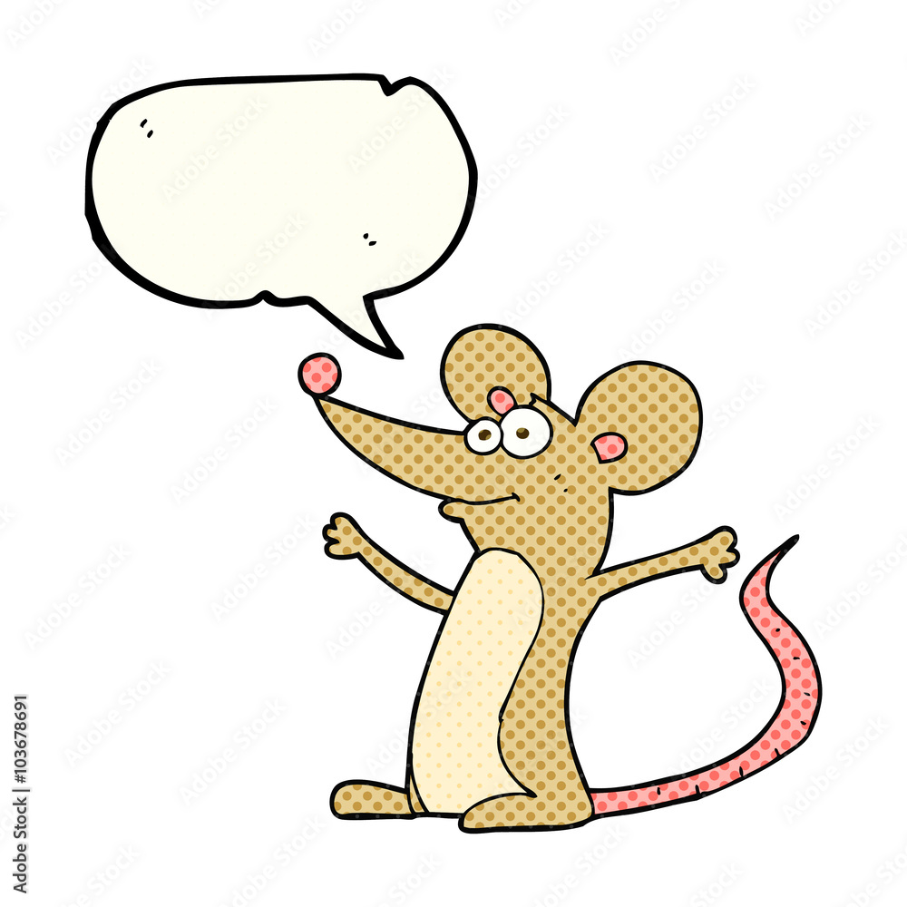 comic book speech bubble cartoon mouse comic book speech bubble cartoon mouse