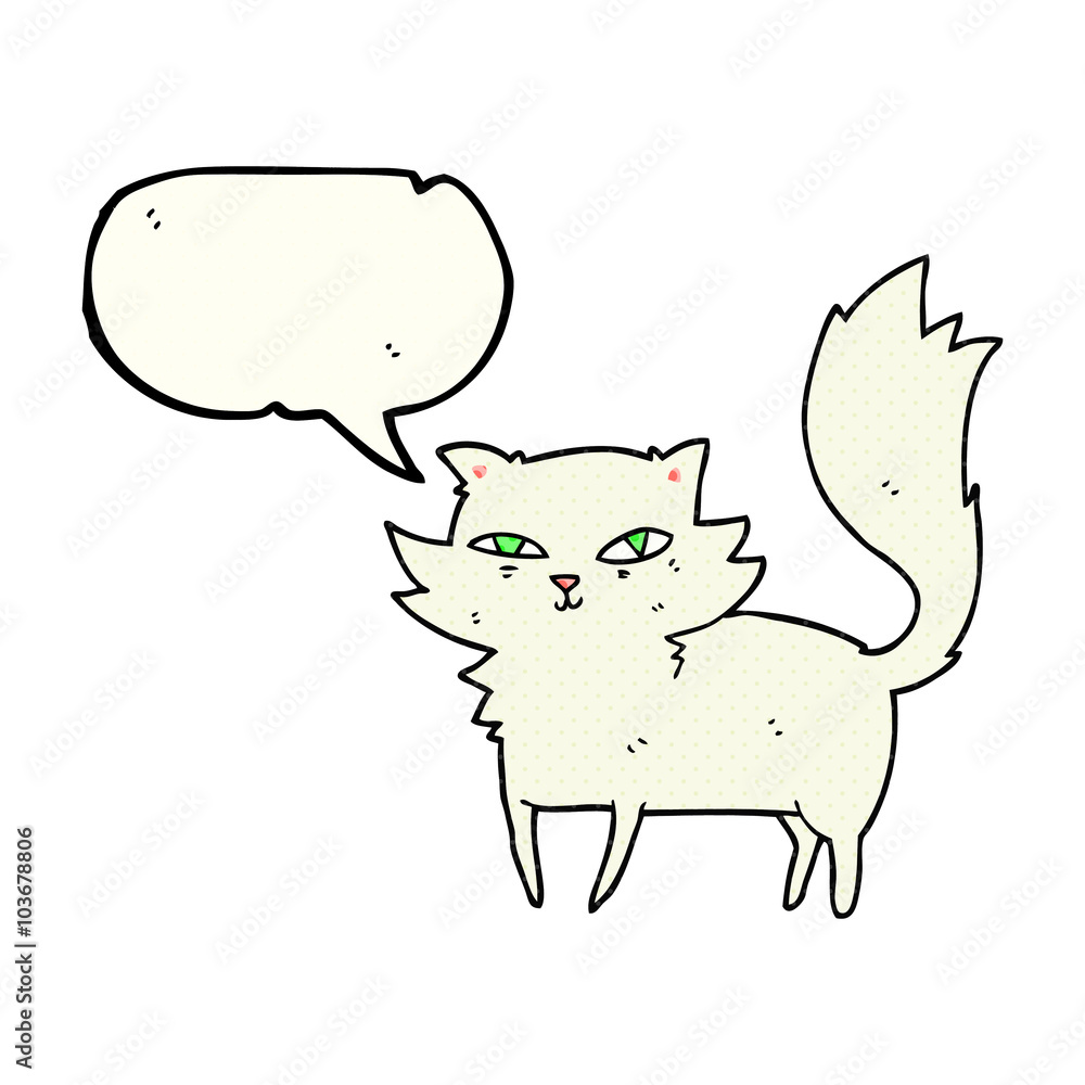 comic book speech bubble cartoon cat comic book speech bubble cartoon cat