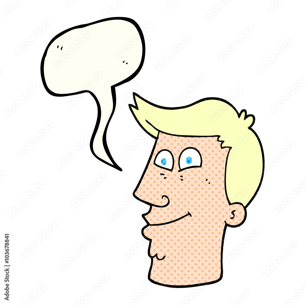 comic book speech bubble cartoon male face comic book speech bubble cartoon male face