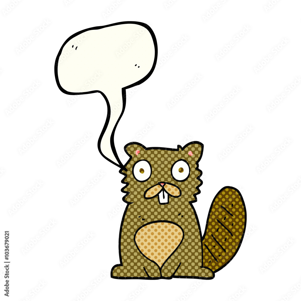 comic book speech bubble cartoon beaver comic book speech bubble cartoon beaver