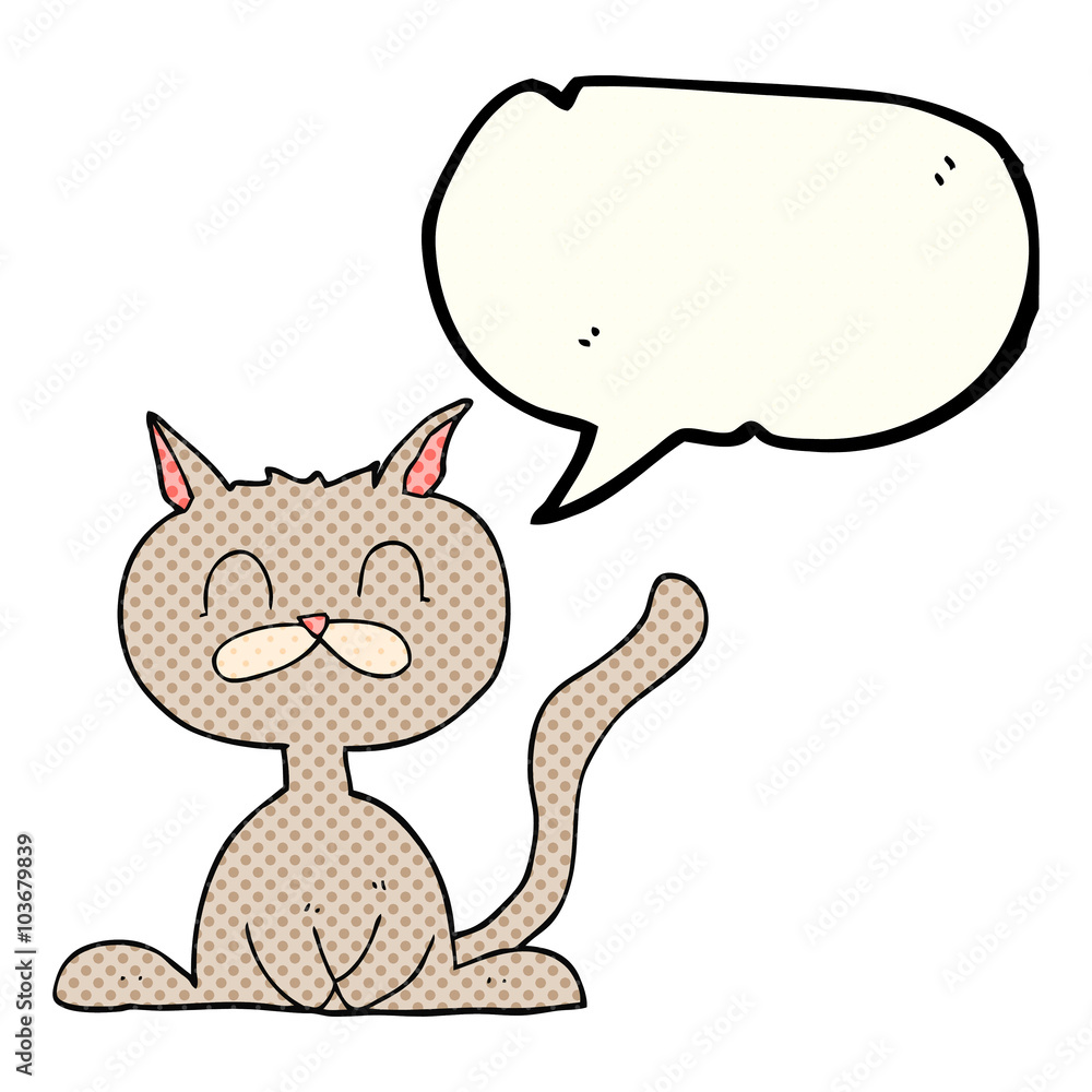 comic book speech bubble cartoon cat comic book speech bubble cartoon cat