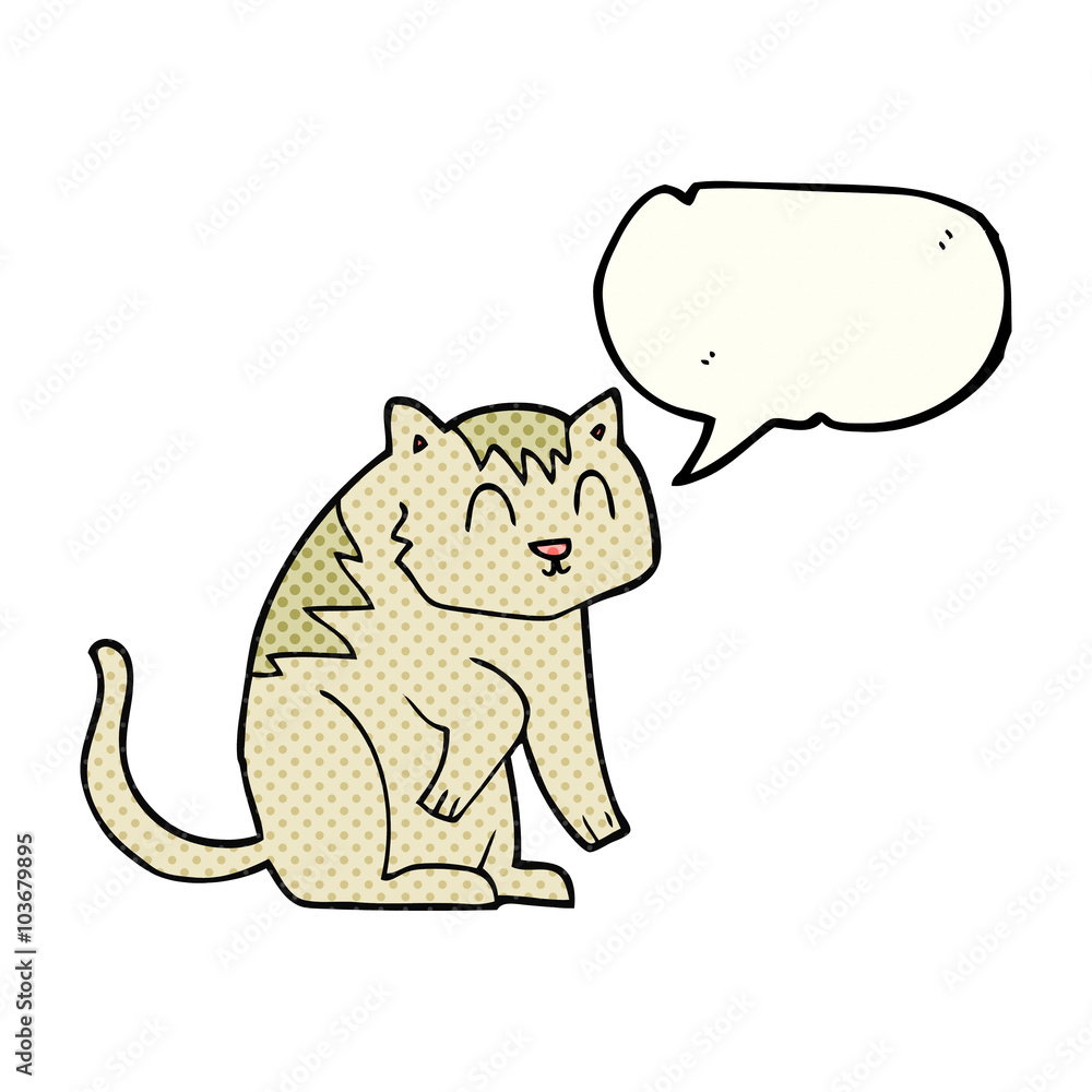 comic book speech bubble cartoon cat comic book speech bubble cartoon cat