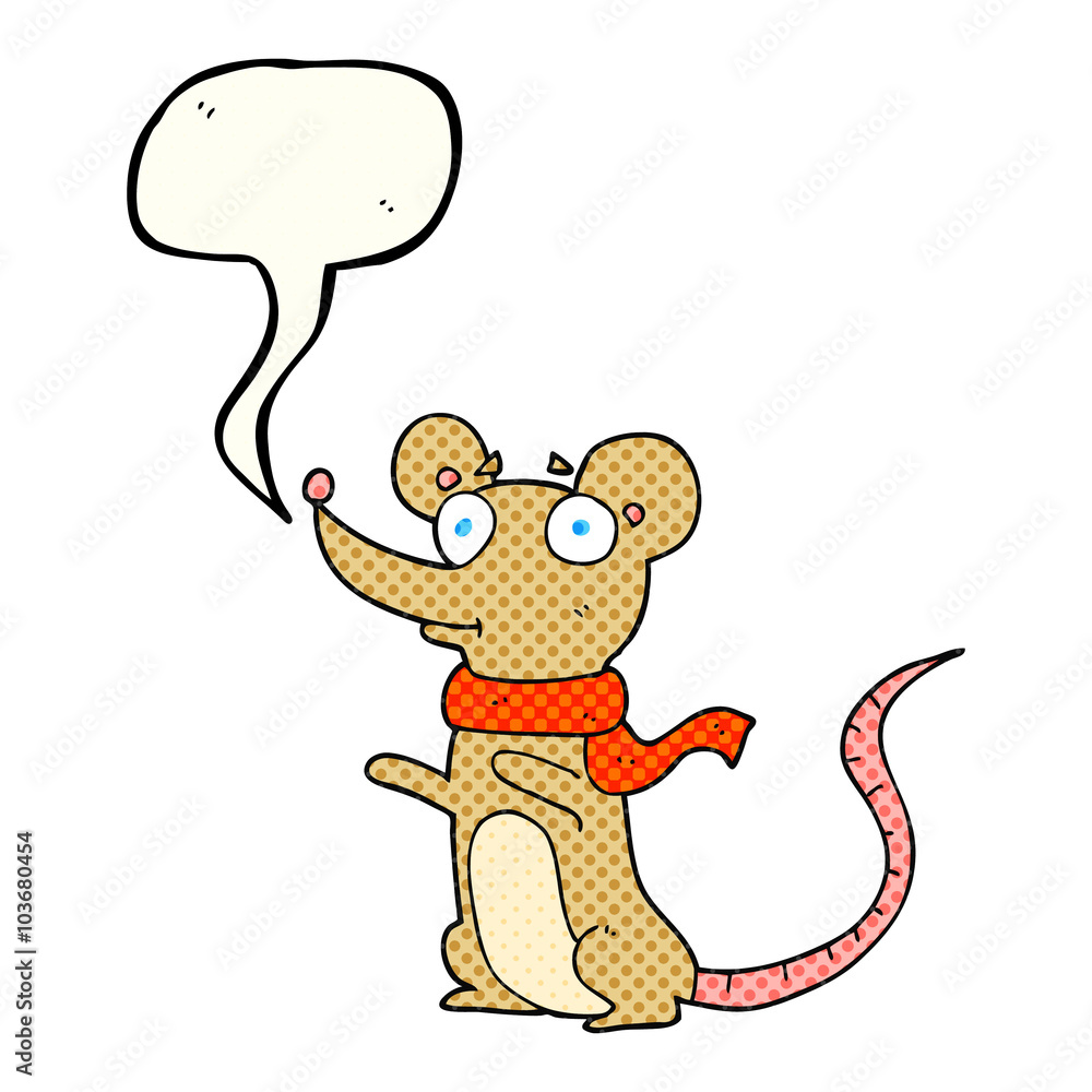 comic book speech bubble cartoon mouse comic book speech bubble cartoon mouse