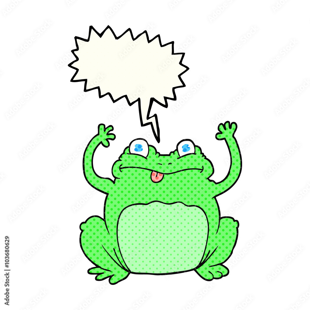 comic book speech bubble cartoon funny frog comic book speech bubble cartoon funny frog