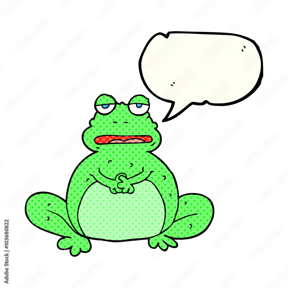 comic book speech bubble cartoon frog comic book speech bubble cartoon frog
