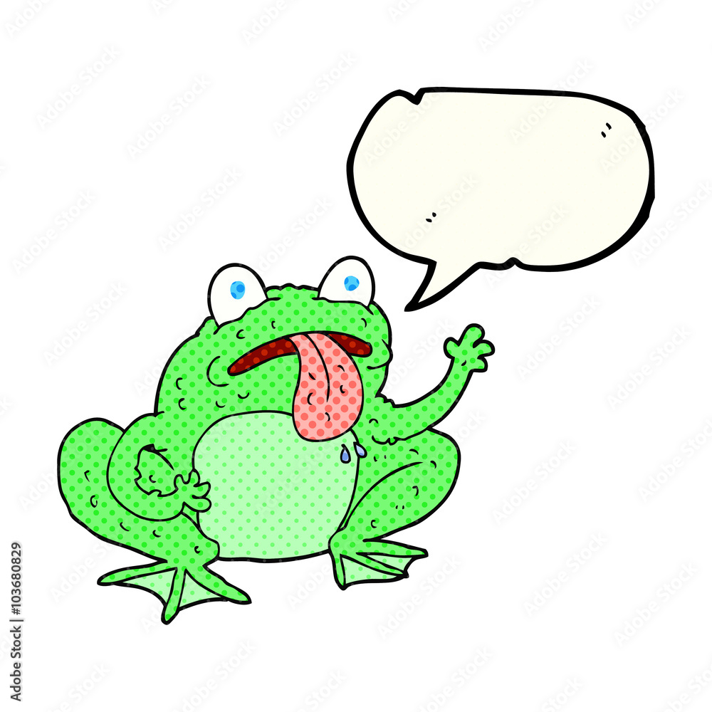 comic book speech bubble cartoon frog comic book speech bubble cartoon frog