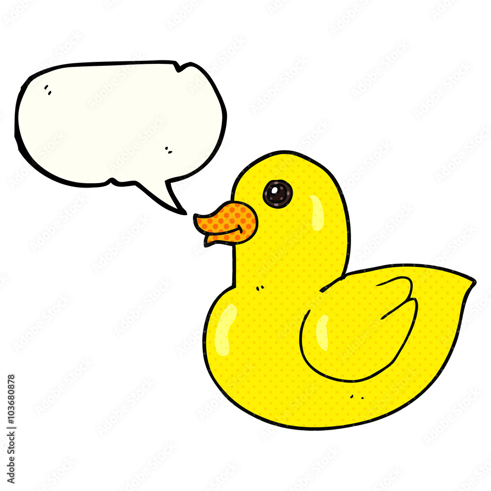 comic book speech bubble cartoon rubber duck comic book speech bubble cartoon rubber duck