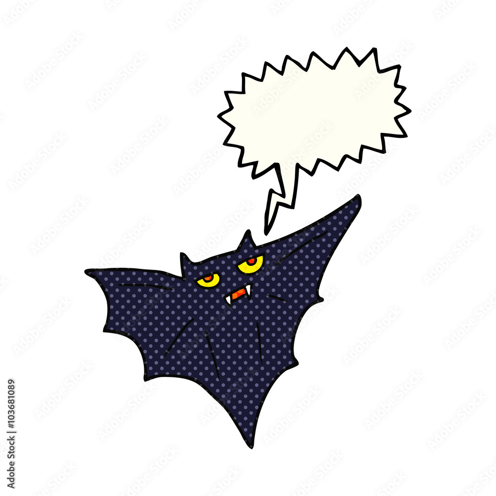 comic book speech bubble cartoon halloween bat comic book speech bubble cartoon halloween bat