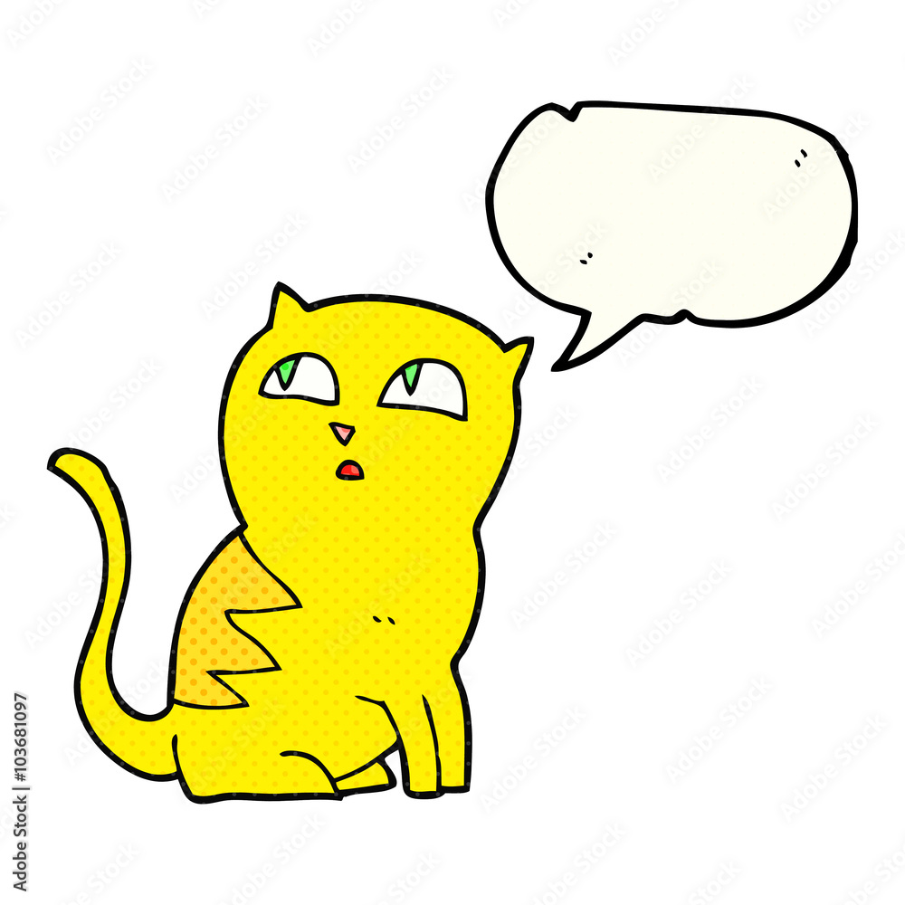 comic book speech bubble cartoon cat comic book speech bubble cartoon cat