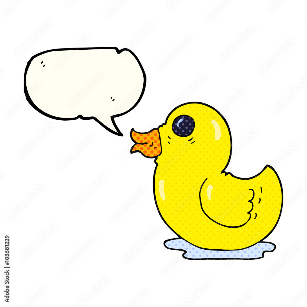 comic book speech bubble cartoon rubber duck comic book speech bubble cartoon rubber duck