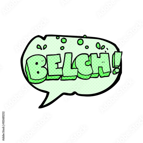 comic book speech bubble cartoon belch text