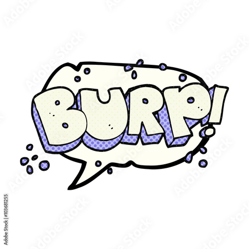 comic book speech bubble cartoon burp text