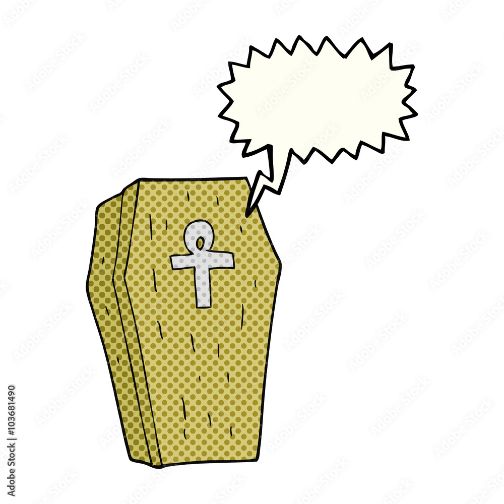 comic book speech bubble cartoon spooky coffin comic book speech bubble cartoon spooky coffin