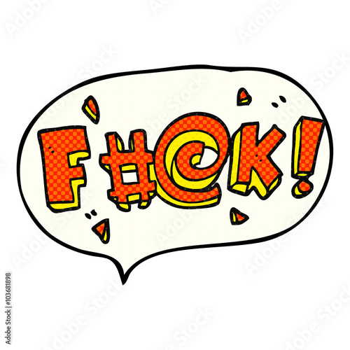 comic book speech bubble cartoon swearword