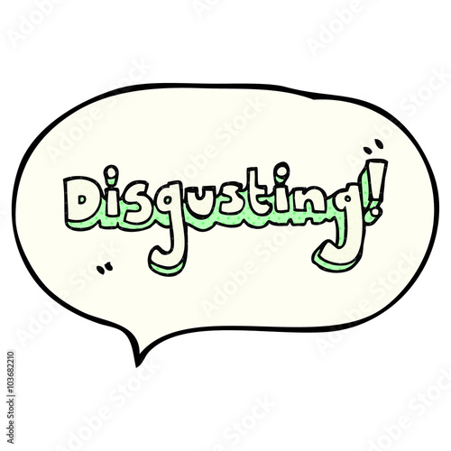 disgusting comic book speech bubble cartoon