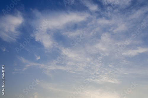Fototapeta Naklejka Na Ścianę i Meble -  blue sky with cloud closeup