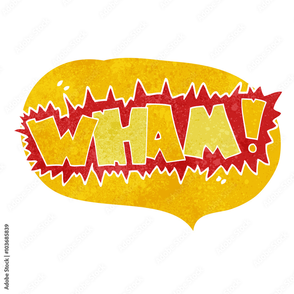 retro speech bubble cartoon wham! symbol retro speech bubble cartoon wham! symbol