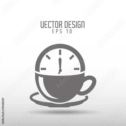 coffee time icon design 