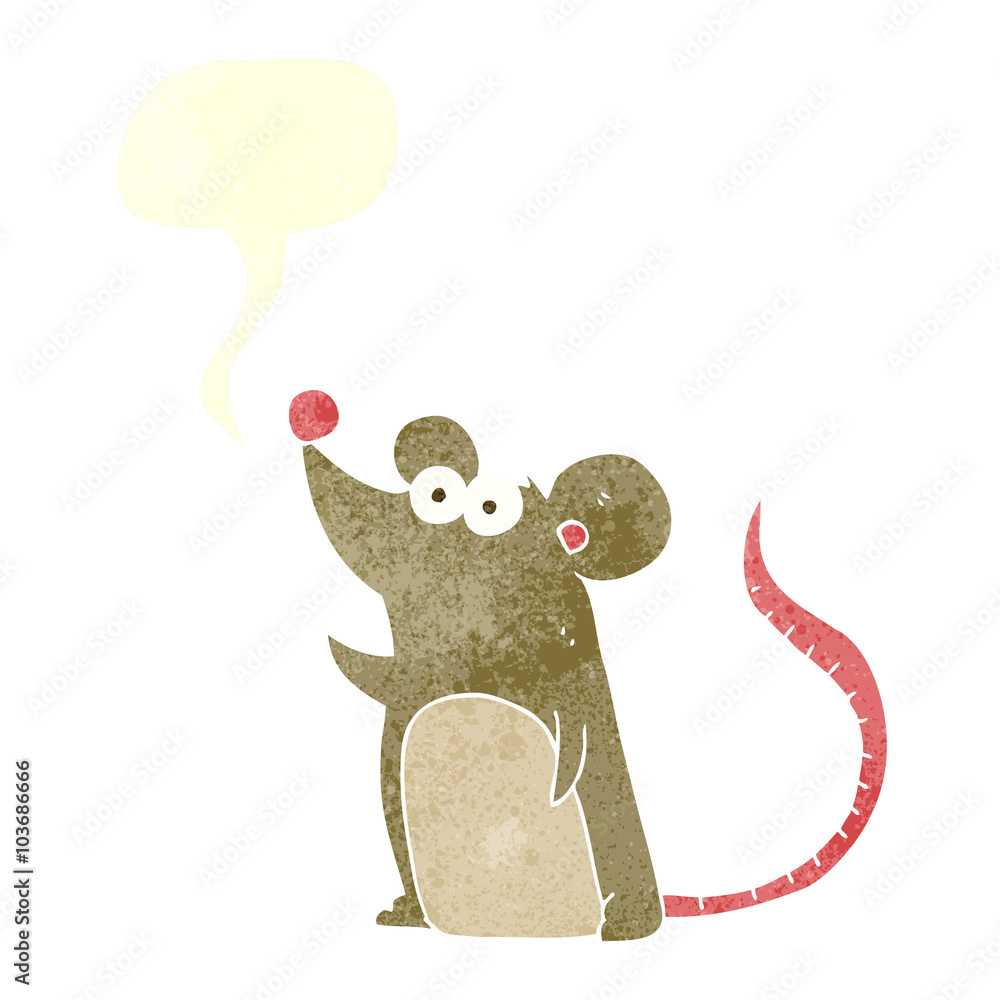retro speech bubble cartoon mouse retro speech bubble cartoon mouse