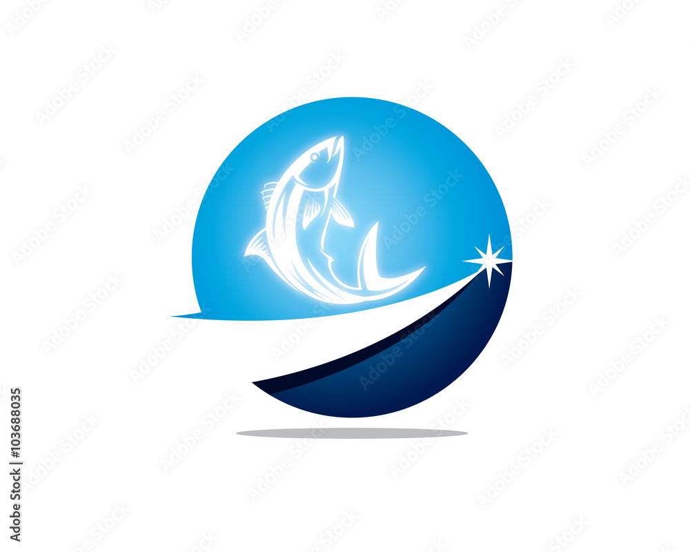 fish jump over wave to reach star fish jump over wave to reach star