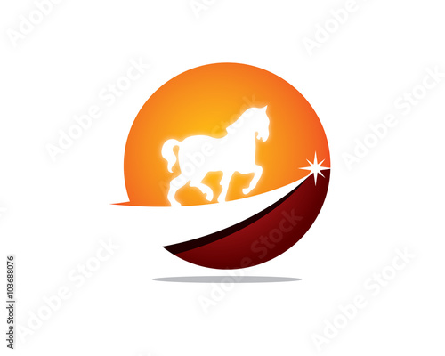 horse run chasing star