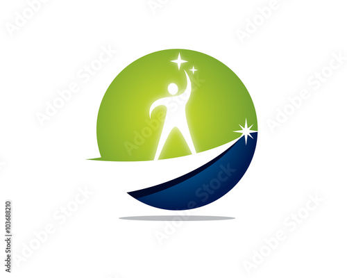 people reach star spherical logo