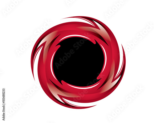 red circular flame / ring of fire