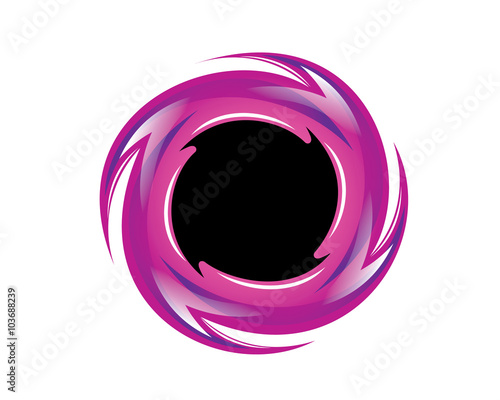 purple circular flame / ring of fire