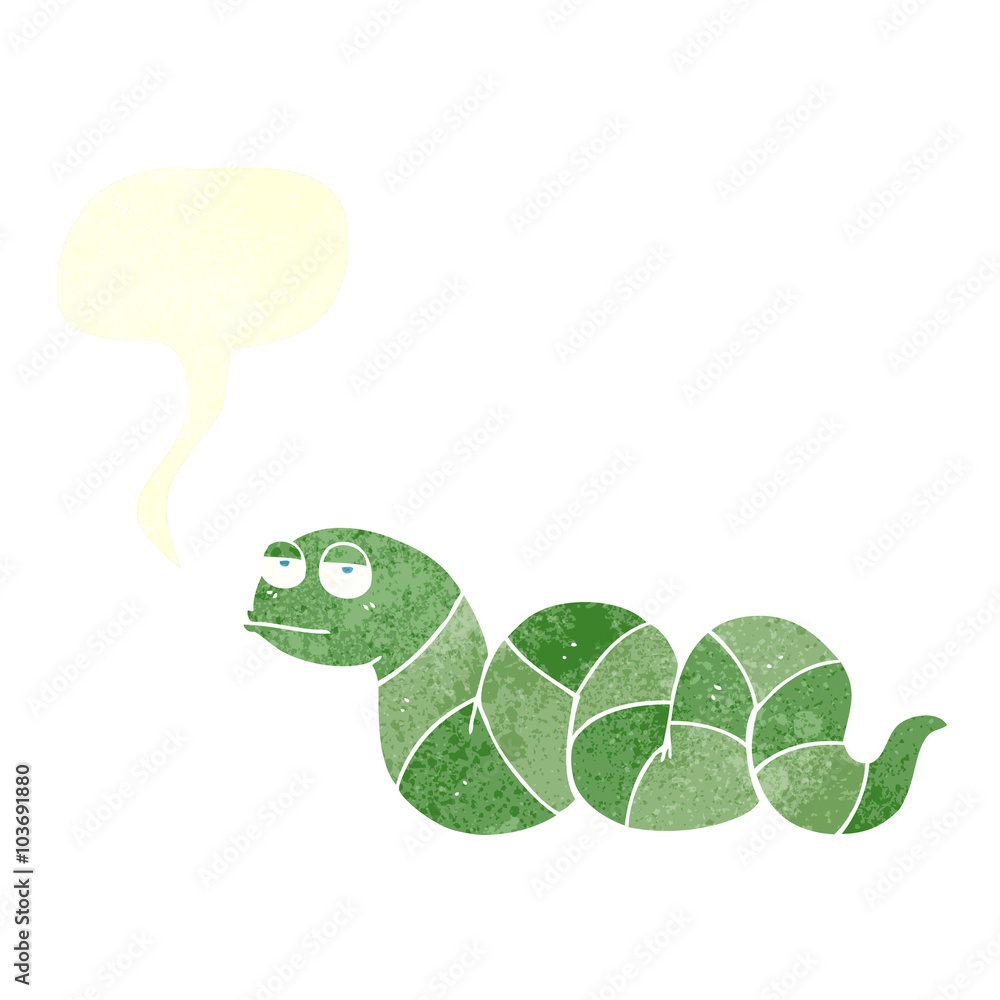 retro speech bubble cartoon bored snake retro speech bubble cartoon bored snake
