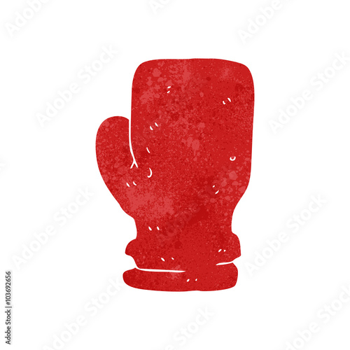 retro cartoon boxing glove