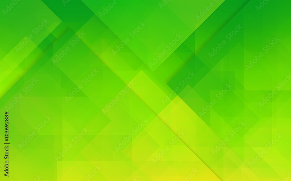 Fototapeta premium Abstract green polygonal background