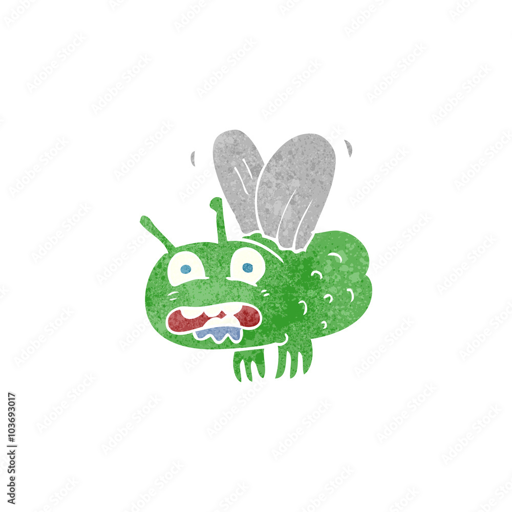 retro cartoon fly retro cartoon fly