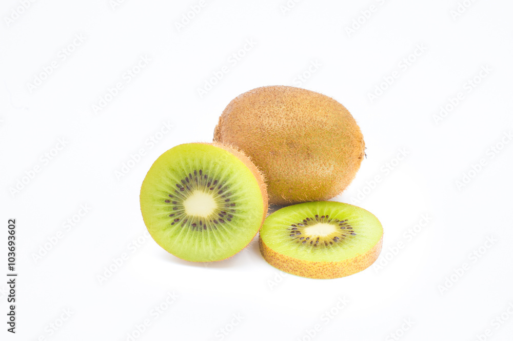 Kiwi fruit isolated on white background Kiwi fruit isolated on white background