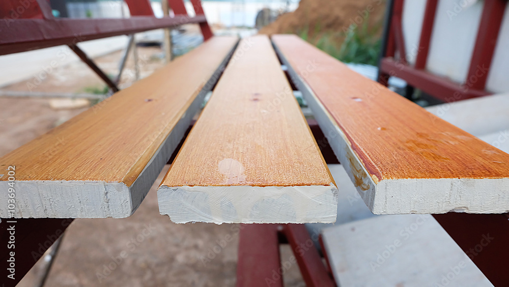 Wooden pallets used in construction and renovation. Wooden pallets used in construction and renovation.