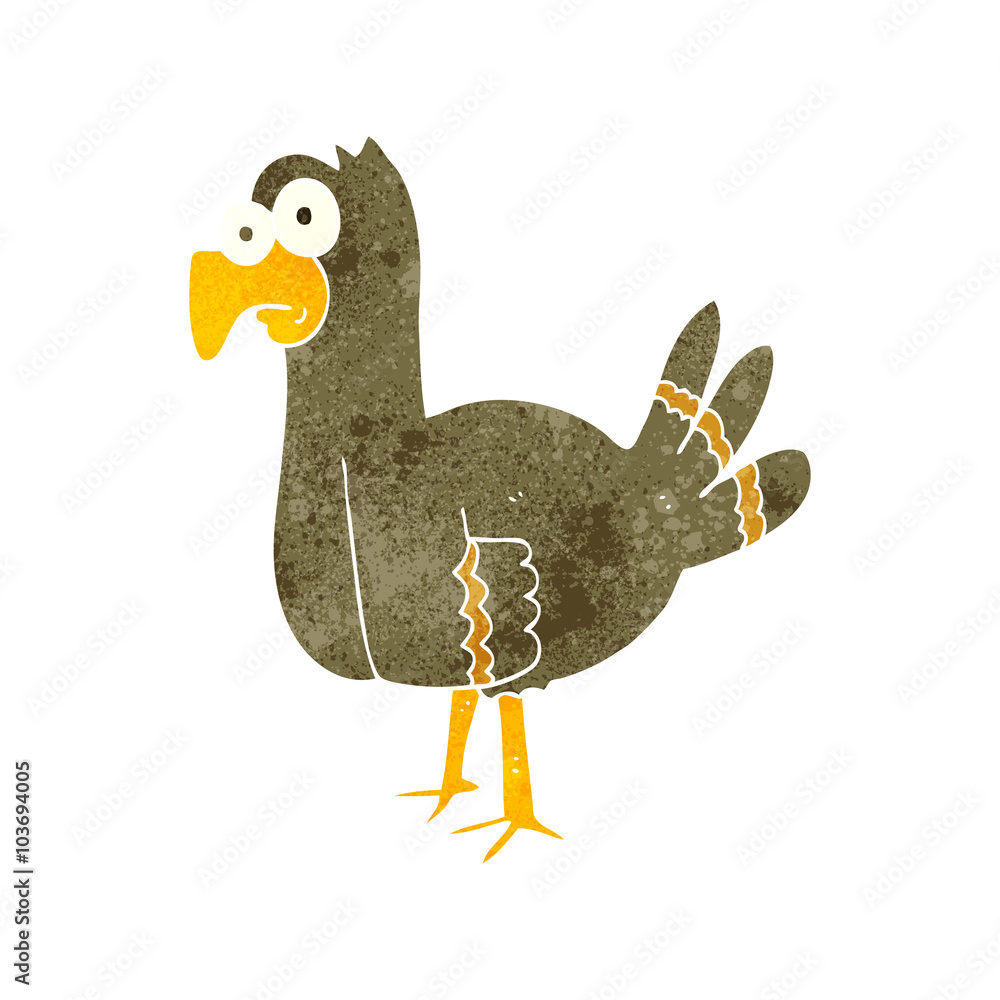 retro cartoon bird retro cartoon bird
