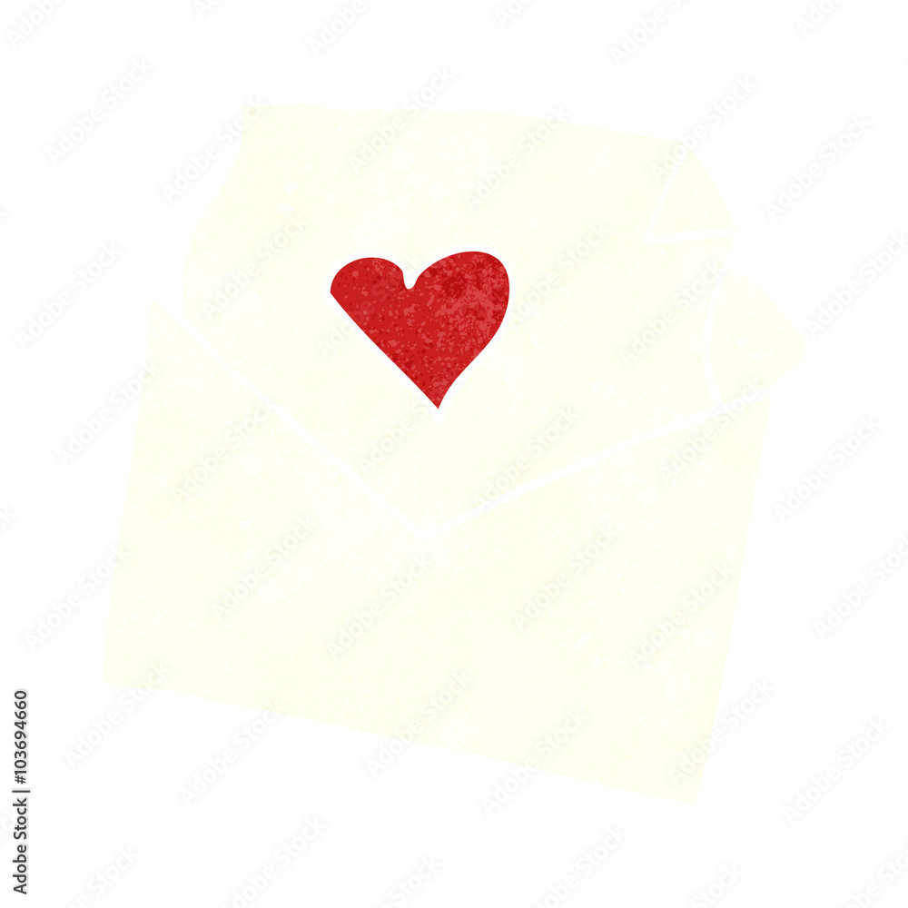 retro cartoon love letter retro cartoon love letter