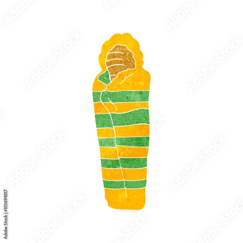 retro cartoon sleeping bag