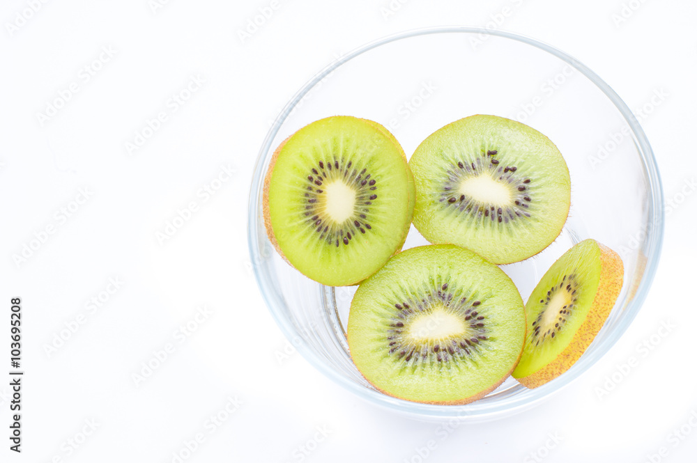 Kiwi fruit isolated on white background Kiwi fruit isolated on white background