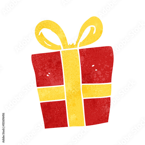 retro cartoon christmas gift