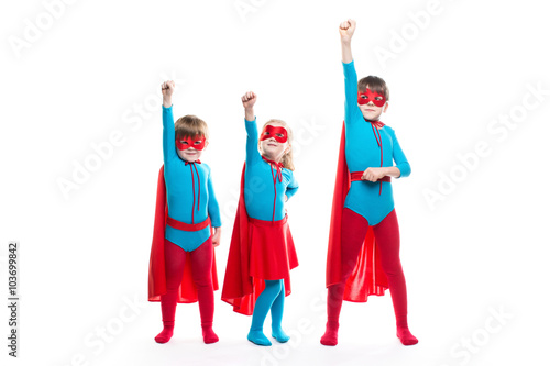 Kids superheroes. Idea.