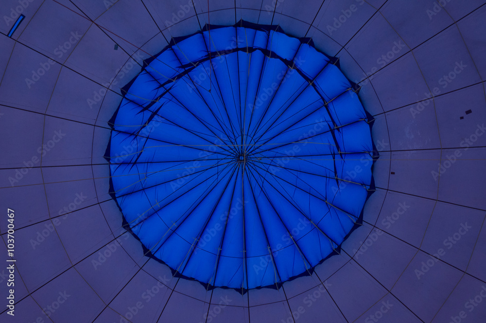 Fototapeta premium Inside of a hot air balloon