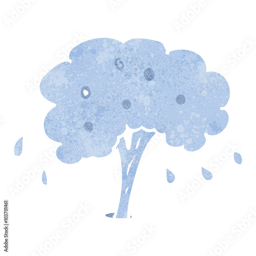 retro cartoon water spout