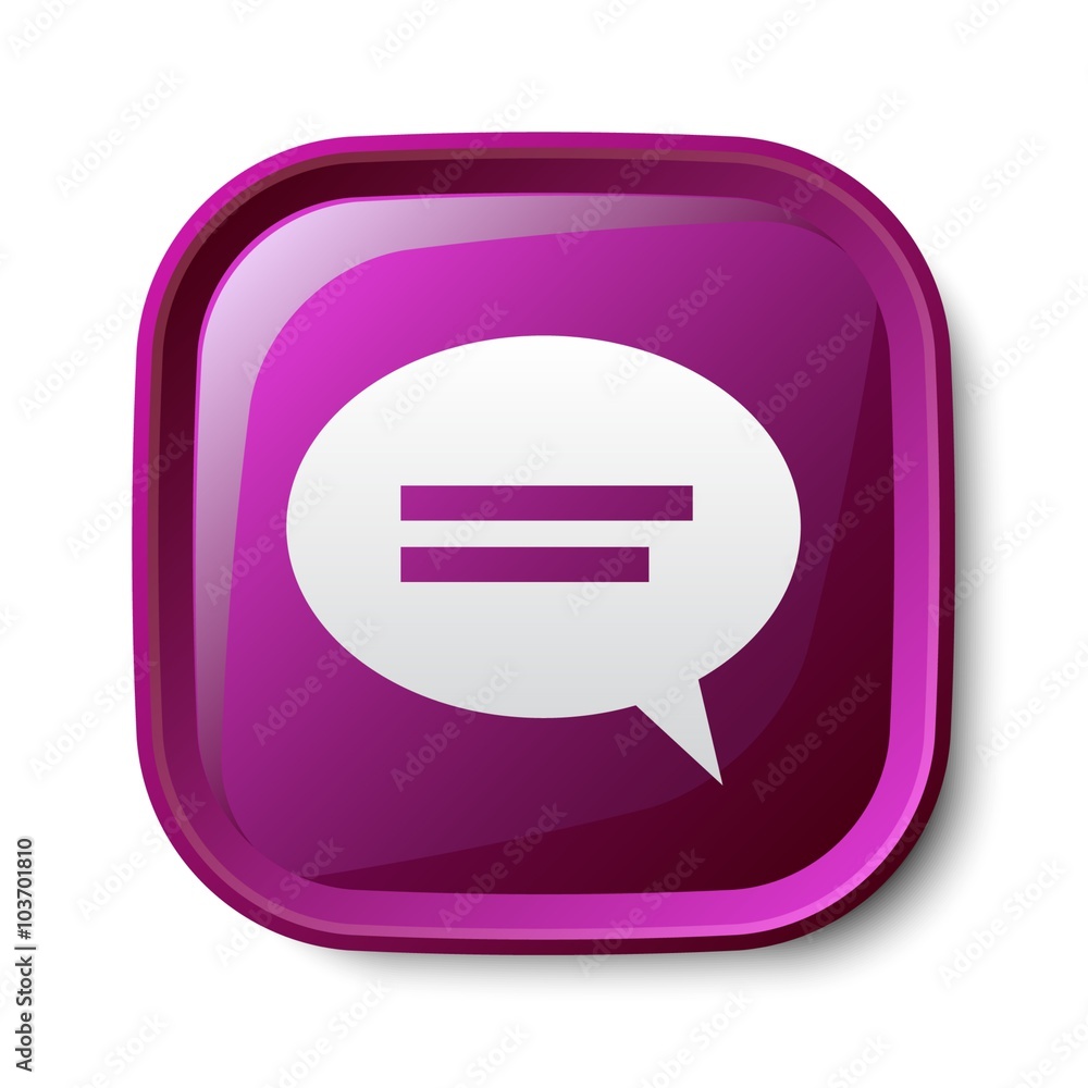 Pictograph of message or chat